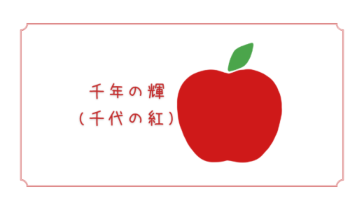 【千年の輝(千代の紅)】大きさも色づきも味も全部良し！期待大の新品種のりんご｜りんごの品種を勉強する#70